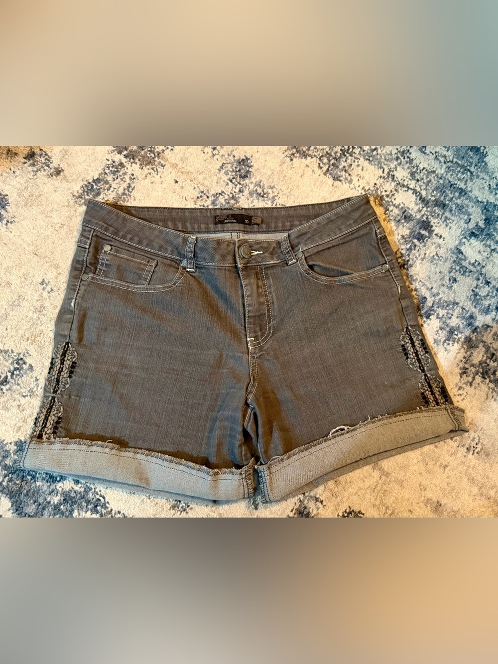 Prana Women's Rolled-Hem Shorts in Faded Gray